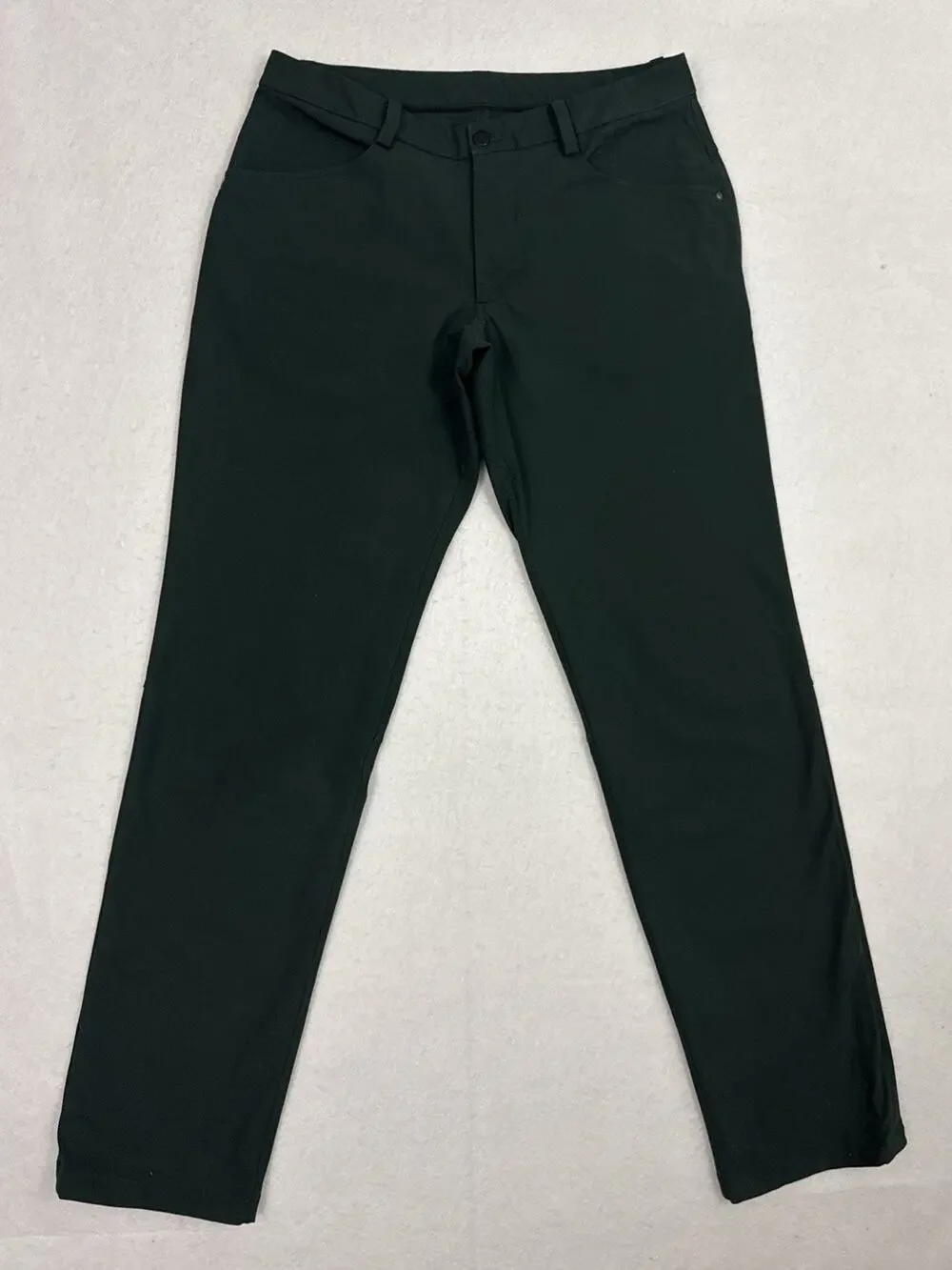 Lululemon ABC Pants Mens 34x32 Smoked Spruce Green Trouser Warpstreme Stretch